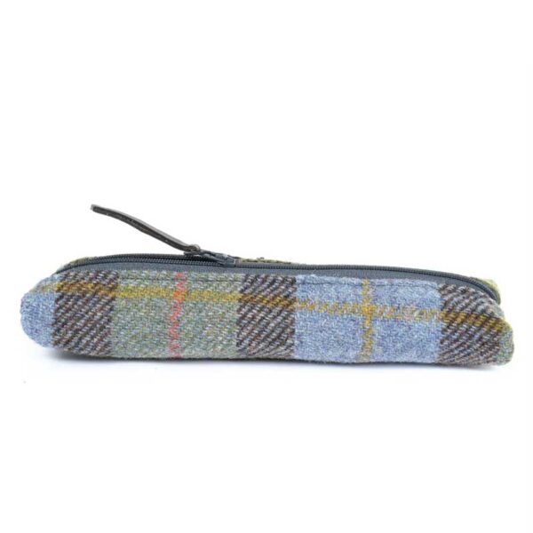 Harris Tweed Highland Range Slim Pencil Case McLeod Plaid