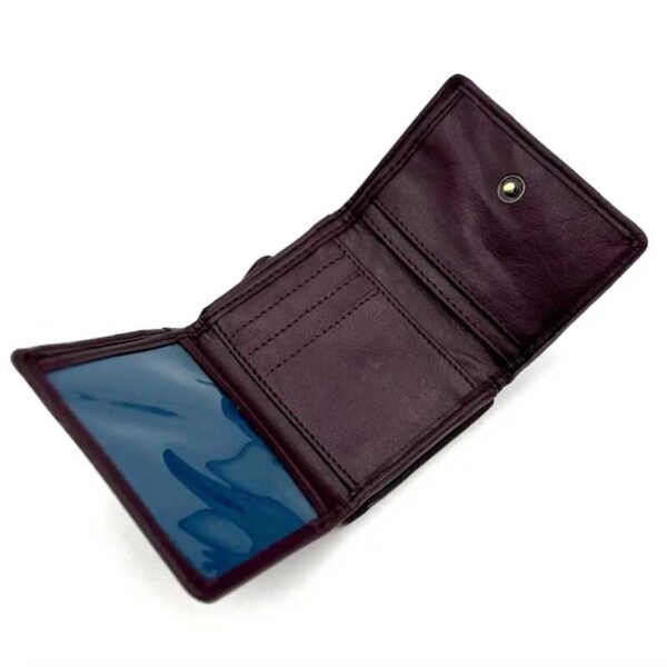 Harris Tweed Trifold Purse In Pastel Pink