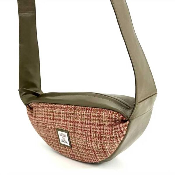 Harris Tweed Sling Bag In Maple
