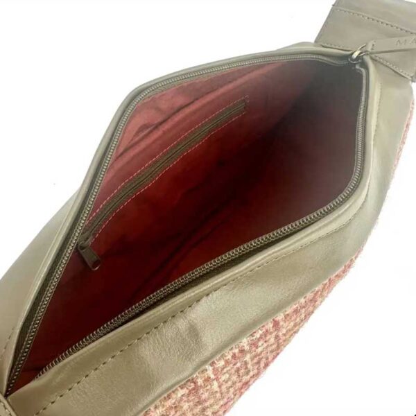 Harris Tweed Sling Bag In Maple