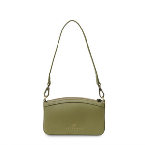 Harris Tweed Shoulder Bag, The Ailsa, Dark Green Herringbone