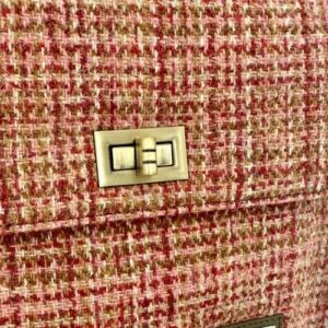 Harris Tweed Satchel Bag In Maple