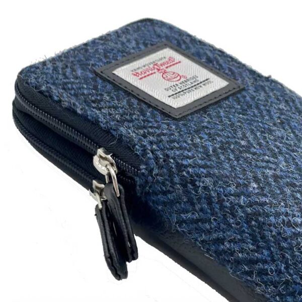 Harris Tweed Double Glasses Sleeve in Blue