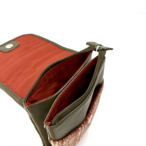 Harris Tweed Mini Crossbody Bag in Maple