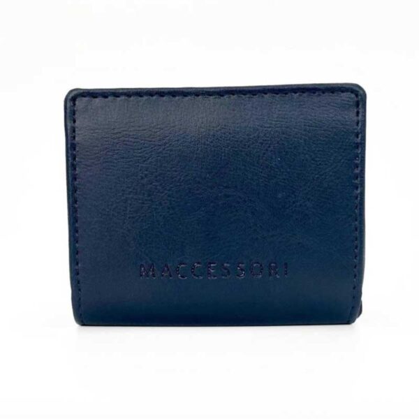 Harris Tweed Trifold Purse In Sky Blue