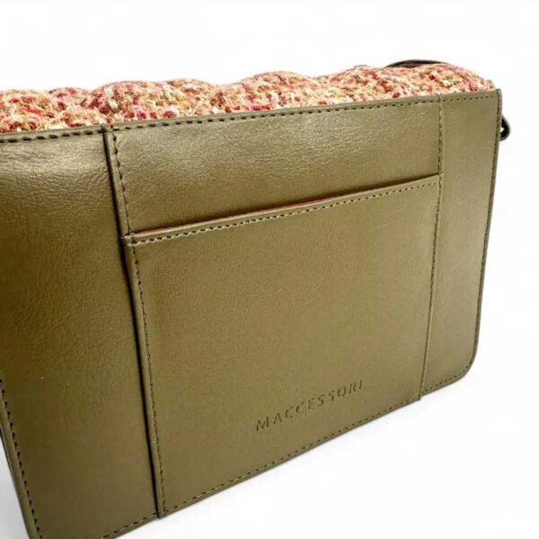 Harris Tweed Quilt Shoulder Bag In Maple
