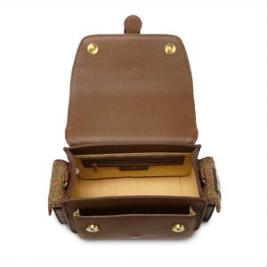 Harris Tweed Crossbody, The Melrose, Chestnut Tartan