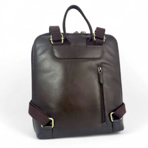 Harris Tweed Backpack In Blue/Brown Check