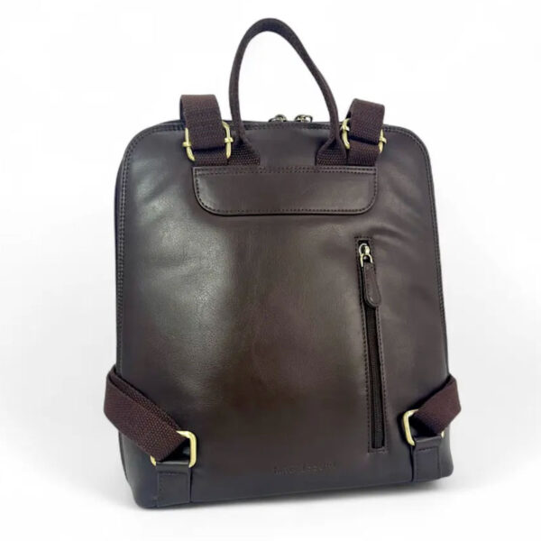 Harris Tweed Backpack In Blue/Brown Check