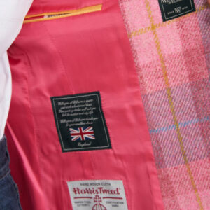Harris Tweed Dames Blazer "LadiesClub" in Rose Punk Check