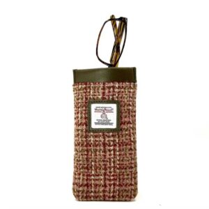 Harris Tweed Glasses Sleeve in Maple