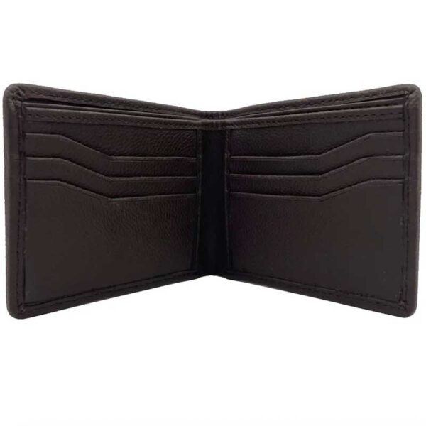 Harris Tweed Bifold Wallet In Blue Brown Check