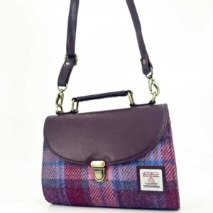 Harris Tweed Mini Day Bag In Pastel Pink