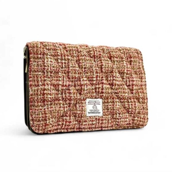 Harris Tweed Quilt Shoulder Bag In Maple