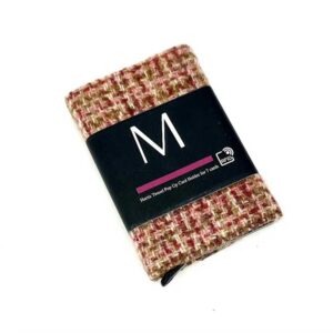 Harris Tweed Pop Up Card Holder In Maple