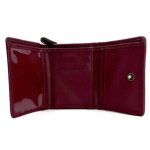 Harris Tweed Trifold Purse In Purple Check