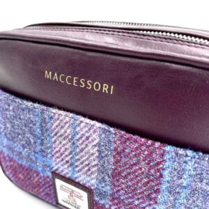Harris Tweed Camera Bag In Pastel Pink