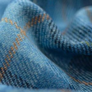 Harris Tweed Flat Cap "Henry" In Jeans Herringbone
