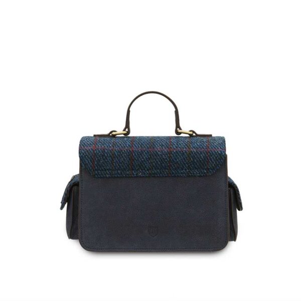 Harris Tweed Crossbody, The Melrose, Navy Overcheck
