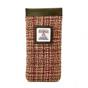 Harris Tweed Glasses Sleeve in Maple