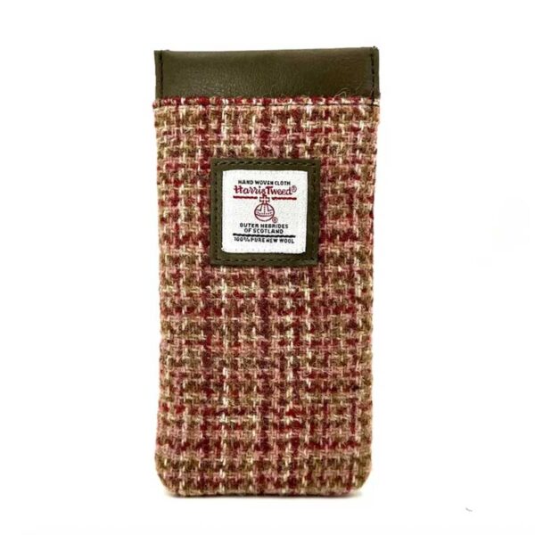 Harris Tweed Glasses Sleeve in Maple