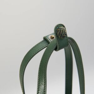 Harris Tweed Clutch, The Orlagh, Islander, Dark Green Herringbone