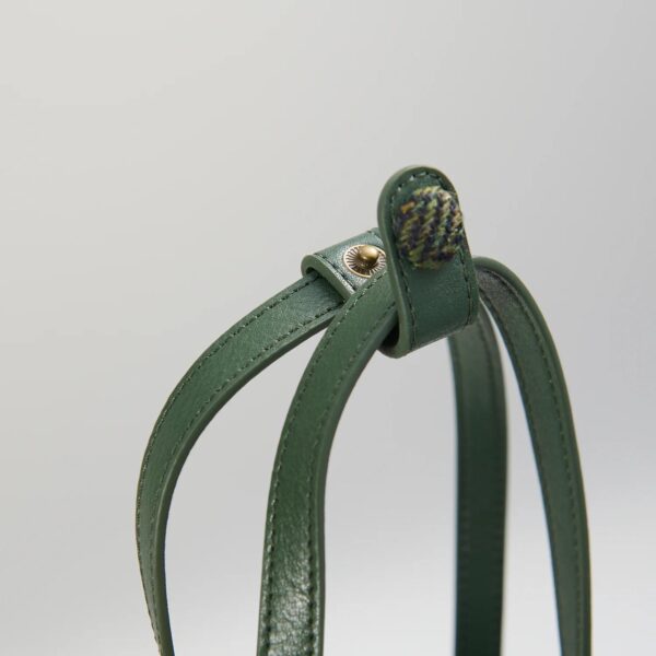 Harris Tweed Clutch, The Orlagh, Islander, Dark Green Herringbone