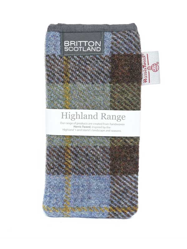 Harris Tweed Highland Range Glasses Case McLeod Plaid