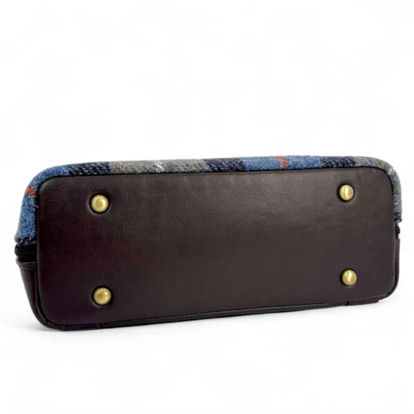 Harris Tweed Backpack In Blue/Brown Check