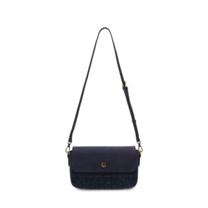 Harris Tweed Clutch, The Caithness, Islander, Navy Overcheck