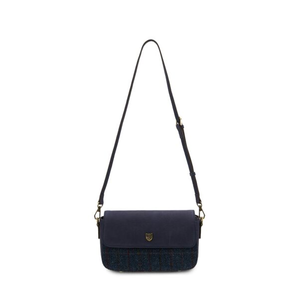 Harris Tweed Clutch, The Caithness, Islander, Navy Overcheck