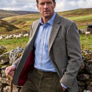 Harris Tweed Jacket 601 Leather Buttons