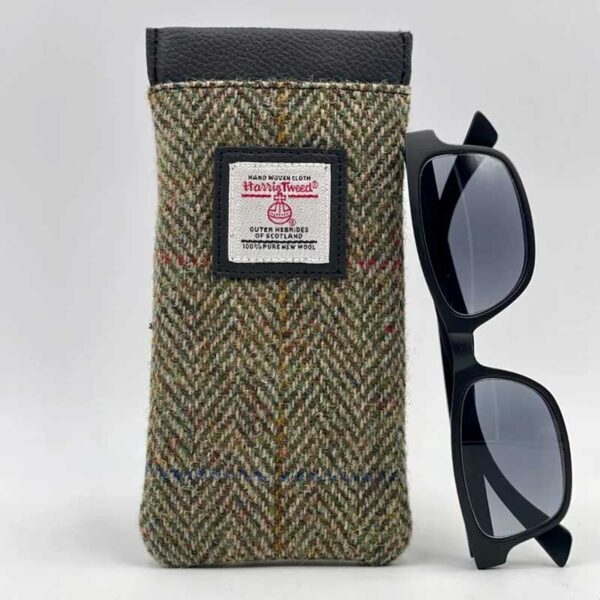Harris Tweed Glasses Sleeve in Country Green