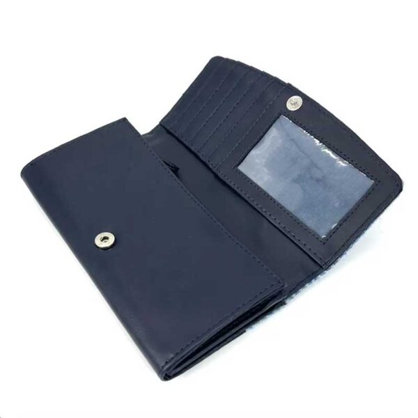 Harris Tweed Ladies Envelope Purse In Sky Blue
