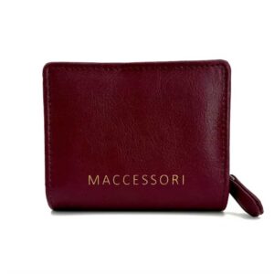 Harris Tweed Trifold Purse In Purple Check