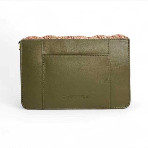 Harris Tweed Quilt Shoulder Bag In Maple