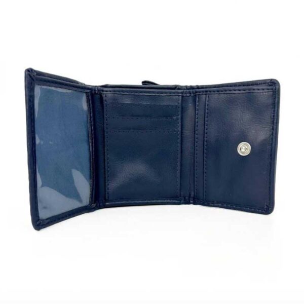 Harris Tweed Trifold Purse In Sky Blue