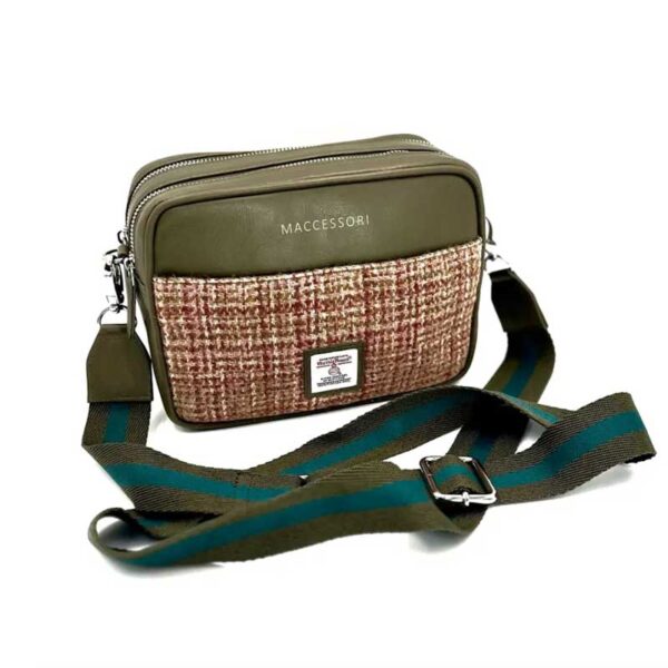 Harris Tweed Camera Bag In Maple