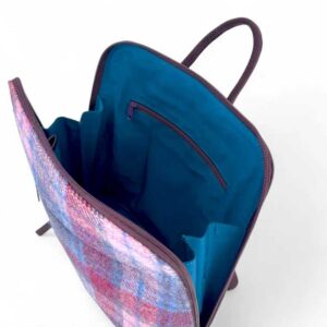 Harris Tweed Backpack In Pastel Pink