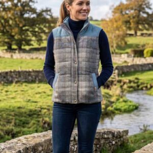 Harris Tweed Bodywarmer "Lisa" In Queen Check