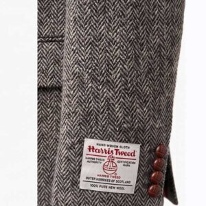 Harris Tweed Jacket 601 Leather Buttons