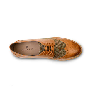 Harris Tweed The Ladies Harris Classic Shoe Chestnut