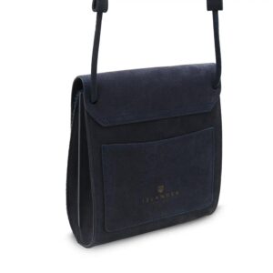 Harris Tweed Clutch, The Eilidh, Islander, Navy Overcheck