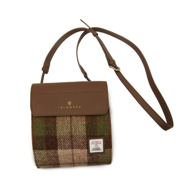 Harris Tweed Clutch, The Eilidh, Islander, Chestnut Tartan