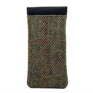 Harris Tweed Glasses Sleeve in Country Green