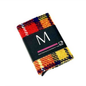Harris Tweed Pop Up Card Holder In Saffron