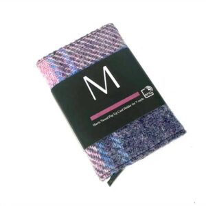 Harris Tweed Pop Up Card Holder In Pastel Pink