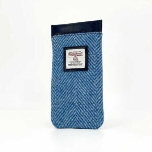 Harris Tweed Glasses Sleeve in Sky Blue