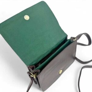 Harris Tweed Quilt Shoulder Bag In Country Green