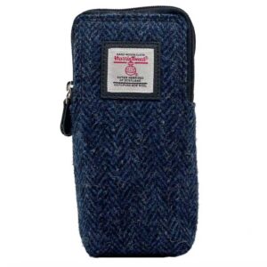 Harris Tweed Double Glasses Sleeve in Blue